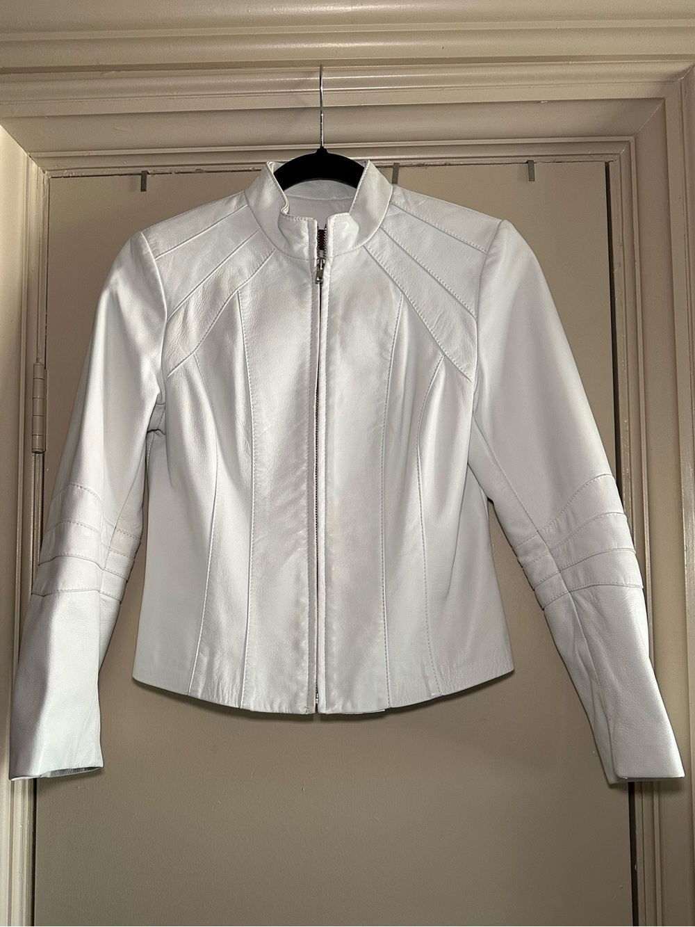 Vintage Genuine Leather Moto Jacket